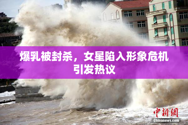 爆乳被封杀，女星陷入形象危机引发热议