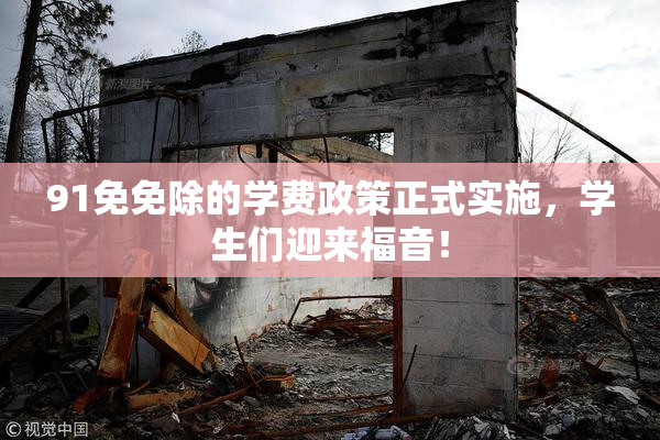 91免免除的学费政策正式实施，学生们迎来福音！