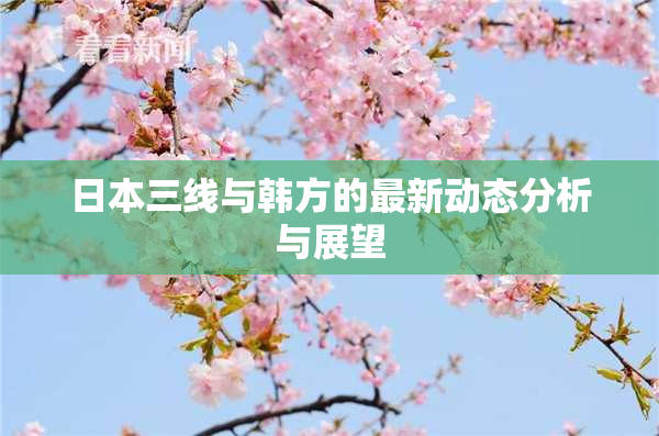 日本三线与韩方的最新动态分析与展望