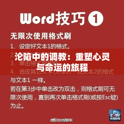 沦陷中的调教：重塑心灵与命运的旅程
