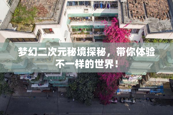梦幻二次元秘境探秘，带你体验不一样的世界！