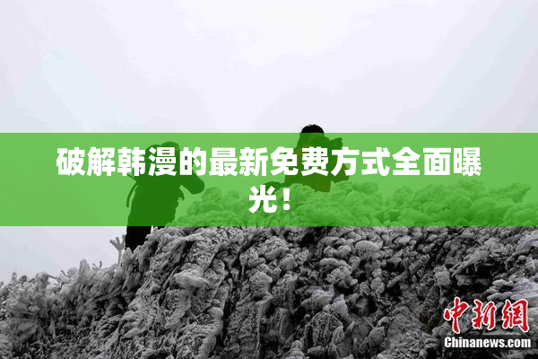 破解韩漫的最新免费方式全面曝光！
