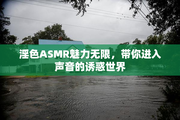 淫色ASMR魅力无限，带你进入声音的诱惑世界