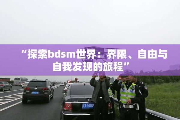 “探索bdsm世界：界限、自由与自我发现的旅程”