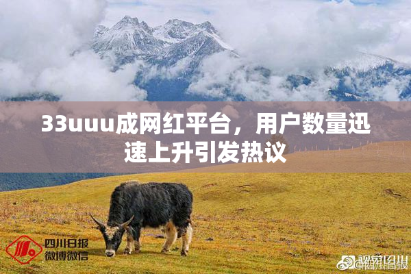 33uuu成网红平台，用户数量迅速上升引发热议