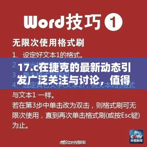 17.c在捷克的最新动态引发广泛关注与讨论，值得期待的变化！