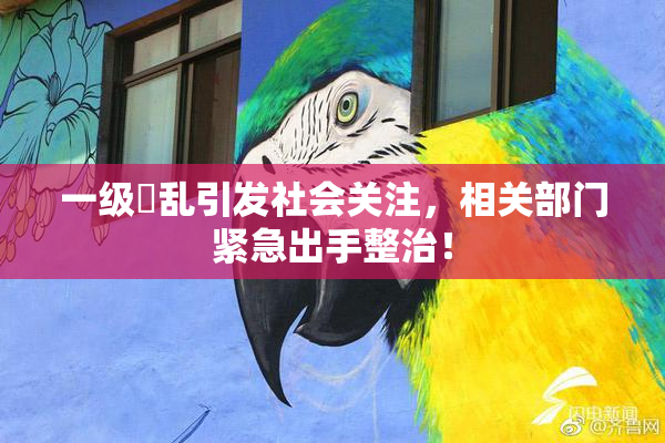 一级婬乱引发社会关注，相关部门紧急出手整治！