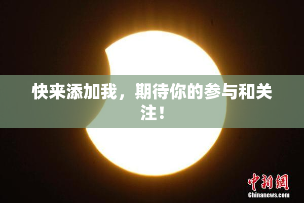 快来添加我，期待你的参与和关注！