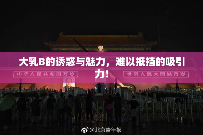 大乳B的诱惑与魅力，难以抵挡的吸引力！