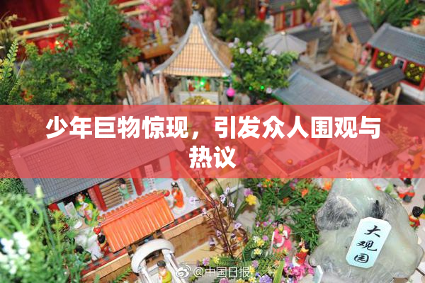 少年巨物惊现，引发众人围观与热议
