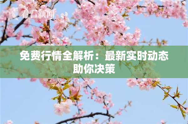 免费行情全解析：最新实时动态助你决策