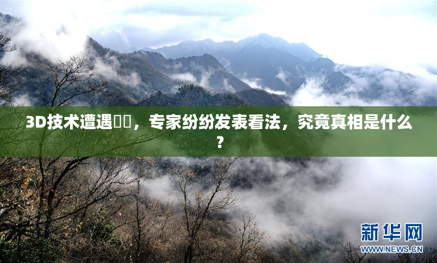 3D技术遭遇爭議，专家纷纷发表看法，究竟真相是什么？