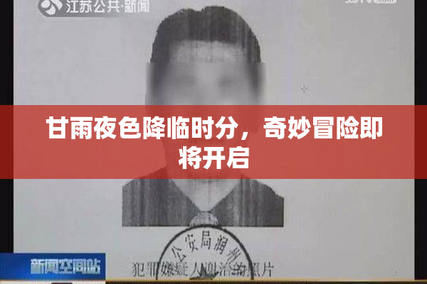 甘雨夜色降临时分，奇妙冒险即将开启