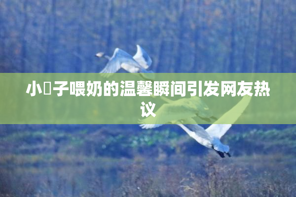 小峓子喂奶的温馨瞬间引发网友热议