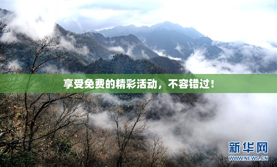 享受免费的精彩活动，不容错过！