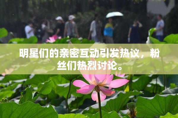 明星们的亲密互动引发热议，粉丝们热烈讨论。