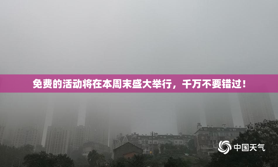 免费的活动将在本周末盛大举行，千万不要错过！