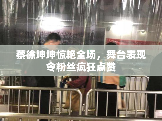蔡徐坤坤惊艳全场，舞台表现令粉丝疯狂点赞