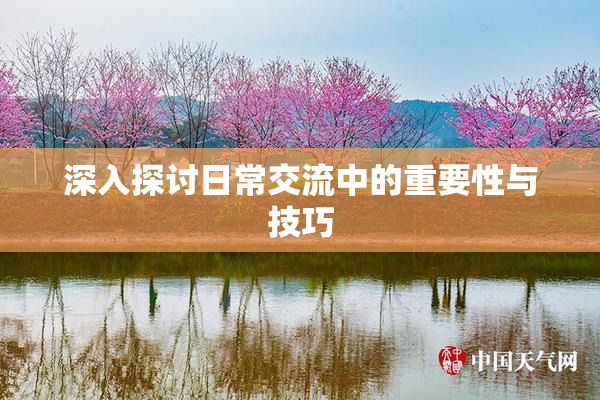 深入探讨日常交流中的重要性与技巧