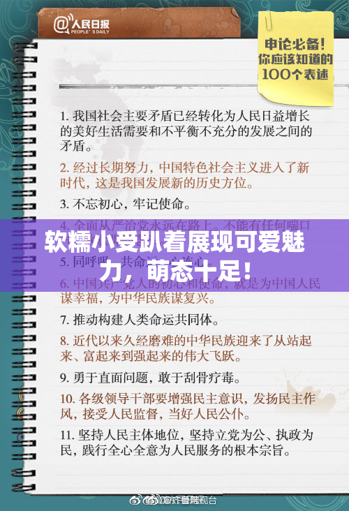软糯小受趴着展现可爱魅力，萌态十足！