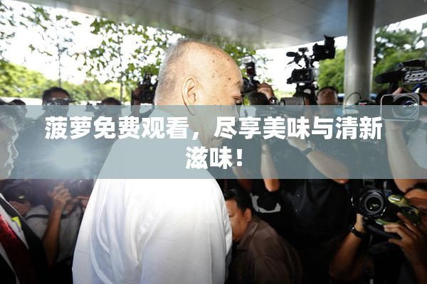 菠萝免费观看，尽享美味与清新滋味！