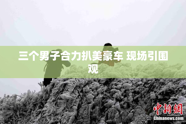 三个男子合力扒美豪车 现场引围观