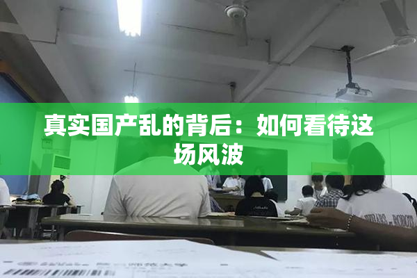 真实国产乱的背后：如何看待这场风波
