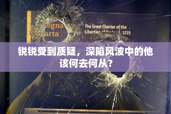 锐锐受到质疑，深陷风波中的他该何去何从？