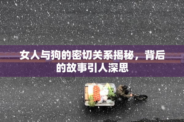 女人与狗的密切关系揭秘，背后的故事引人深思