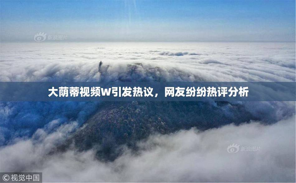 大荫蒂视频W引发热议，网友纷纷热评分析