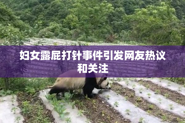妇女露屁打针事件引发网友热议和关注