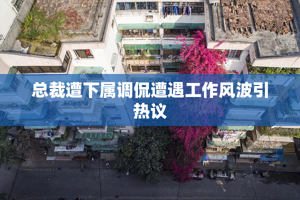 总裁遭下属调侃遭遇工作风波引热议