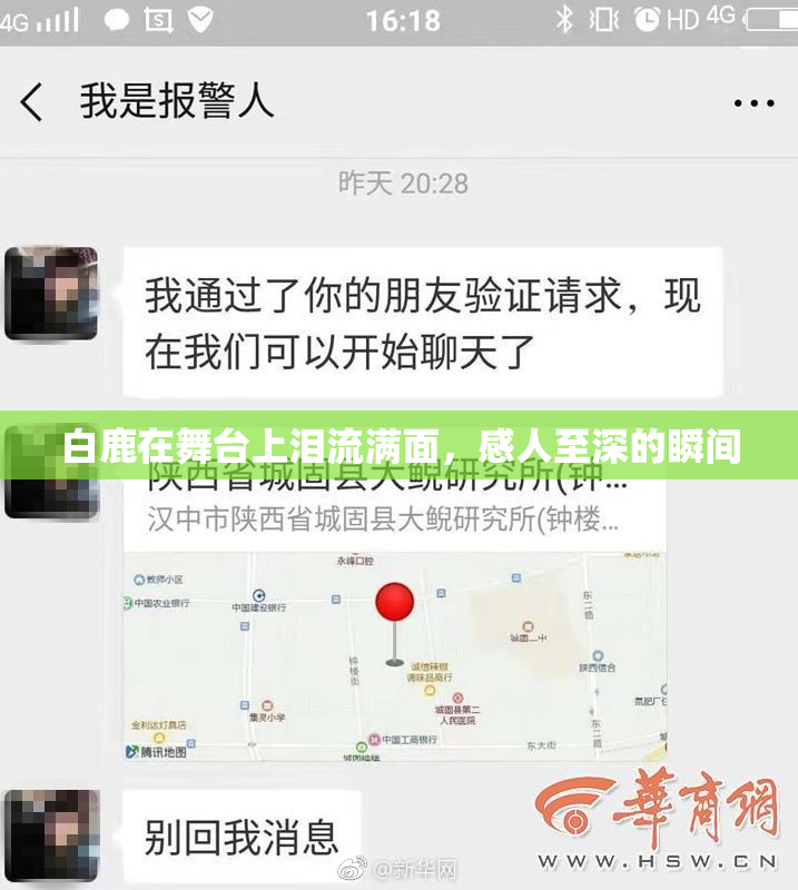 白鹿在舞台上泪流满面，感人至深的瞬间