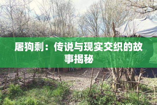 屠狗剩：传说与现实交织的故事揭秘