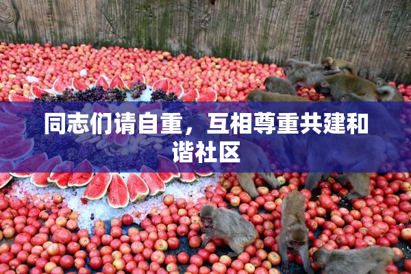 同志们请自重，互相尊重共建和谐社区