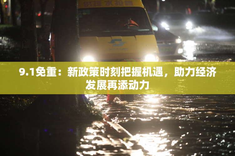 9.1免重：新政策时刻把握机遇，助力经济发展再添动力