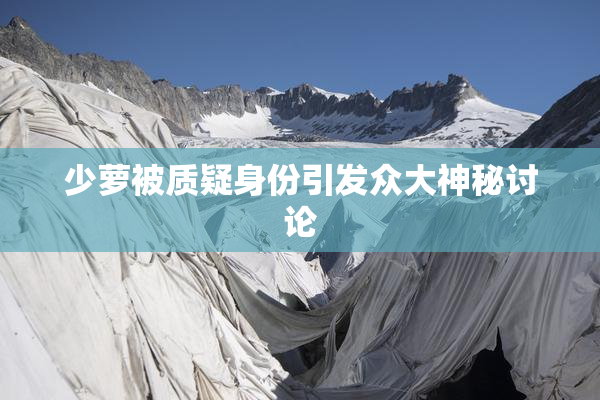 少萝被质疑身份引发众大神秘讨论