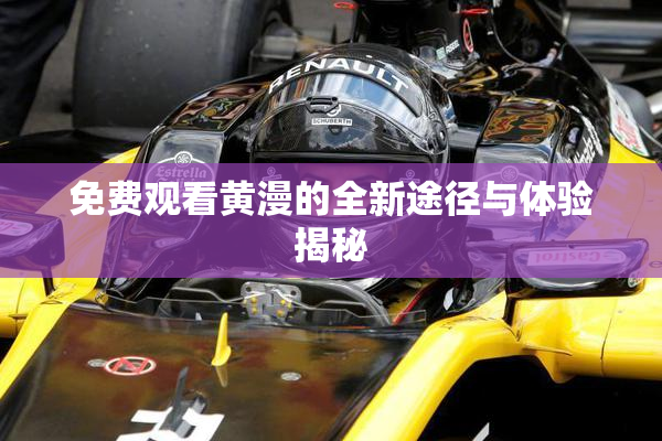 免费观看黄漫的全新途径与体验揭秘