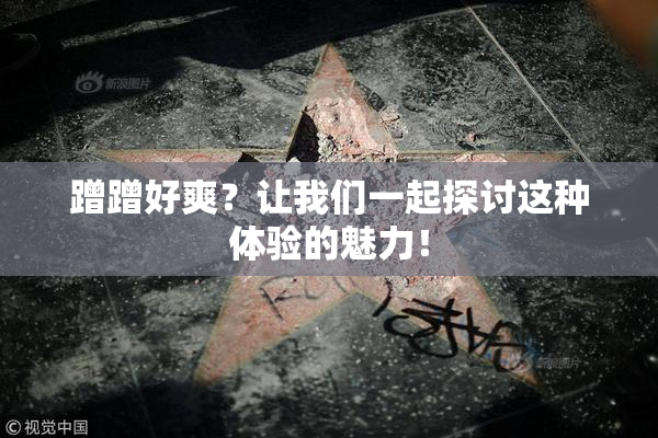 蹭蹭好爽？让我们一起探讨这种体验的魅力！