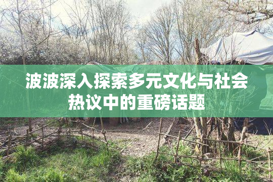 波波深入探索多元文化与社会热议中的重磅话题