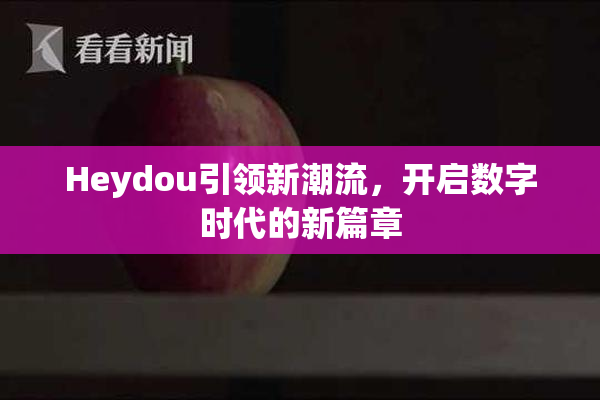 Heydou引领新潮流，开启数字时代的新篇章