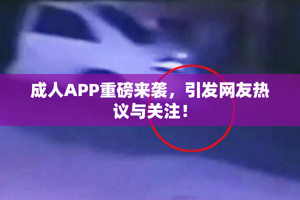 成人APP重磅来袭，引发网友热议与关注！