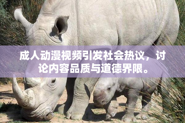 成人动漫视频引发社会热议，讨论内容品质与道德界限。