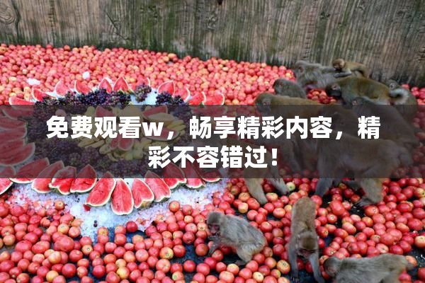 免费观看w，畅享精彩内容，精彩不容错过！