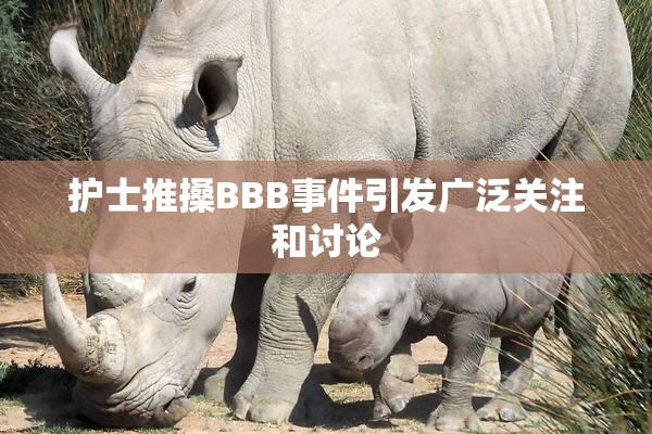 护士推搡BBB事件引发广泛关注和讨论