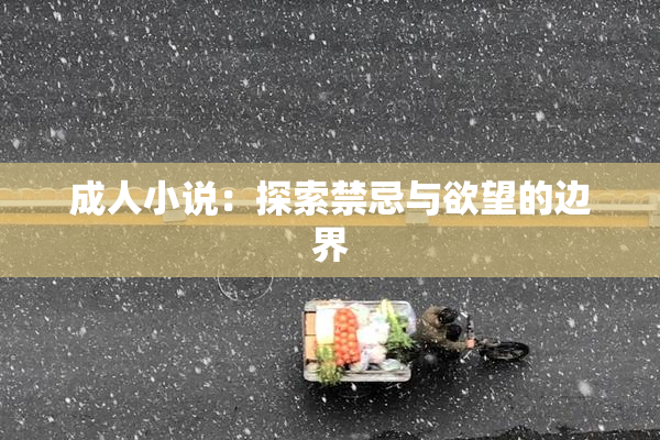 成人小说：探索禁忌与欲望的边界