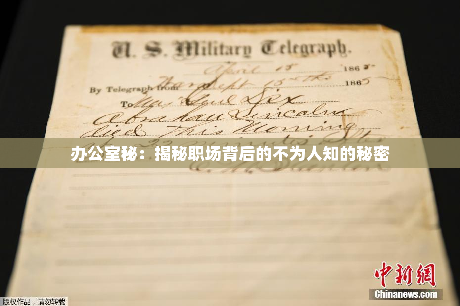 办公室秘：揭秘职场背后的不为人知的秘密