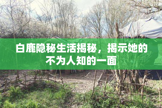 白鹿隐秘生活揭秘，揭示她的不为人知的一面