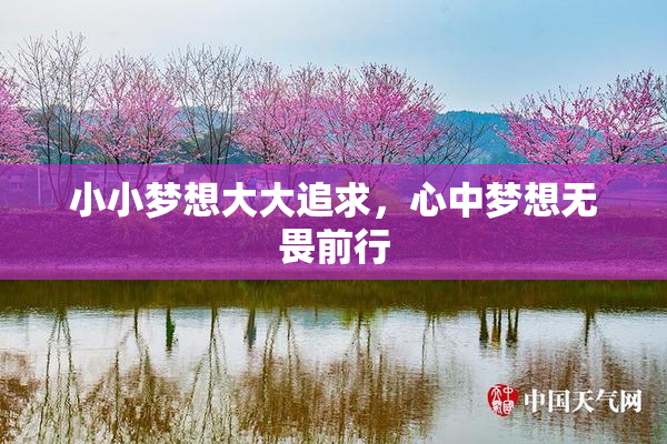 小小梦想大大追求，心中梦想无畏前行