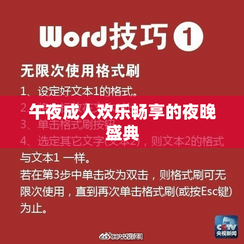 午夜成人欢乐畅享的夜晚盛典